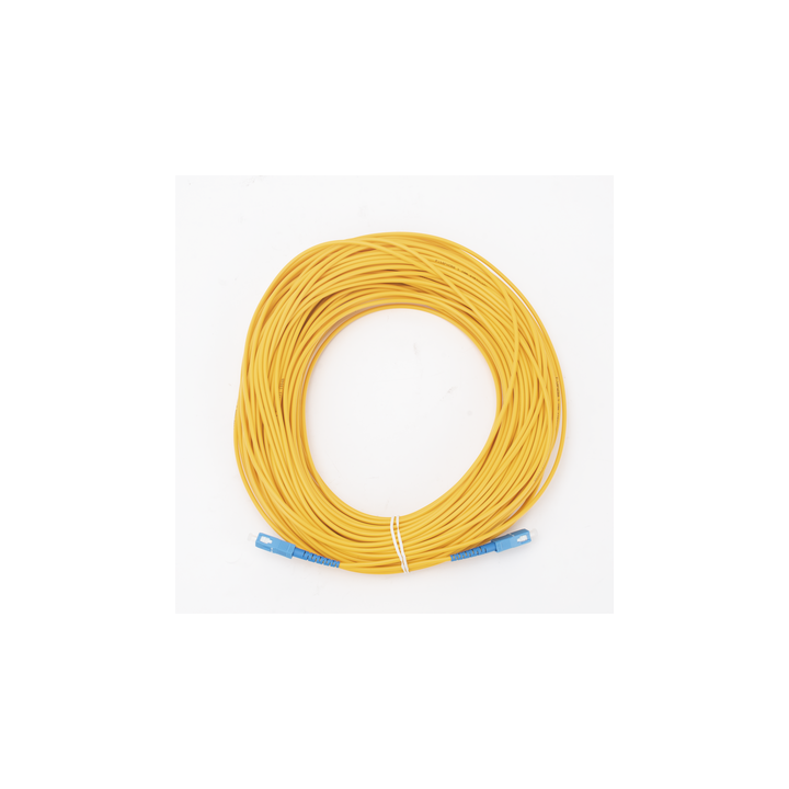 Jumper de Fibra Óptica Monomodo SC/UPC-SC/UPC Simplex de 50 Metros (164.04 Pies), 3mm