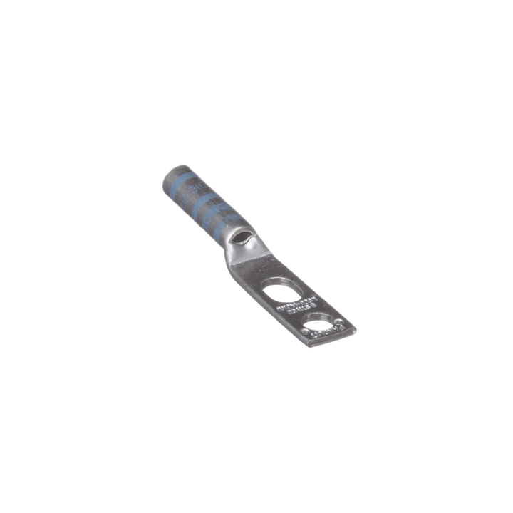 Zapata de compresión LCC6-14JAW-l para cal. 6 Awg, Doble barreno para tornillo prisionero de 1/4, 1 pz