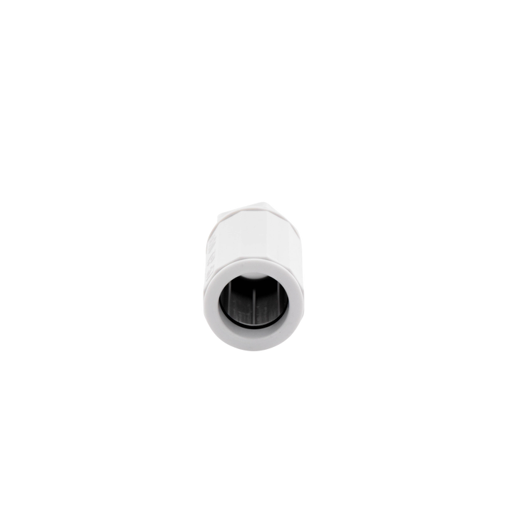 Conector de tubería rígida a caja (Racor), PVC Auto-extinguible, de 20 mm