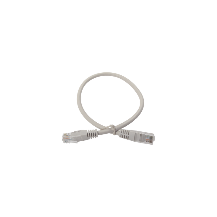 Cable de Parcheo UTP Cruzado Cat6 0.4 Metros (1.31 Pies) - Gris