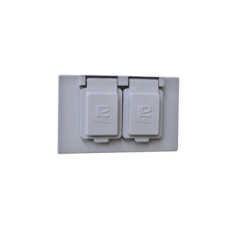 Tapa Dúplex Horizontal con Contratapa / Auto-cierre de aluminio Tipo RR / Placa Intemperie