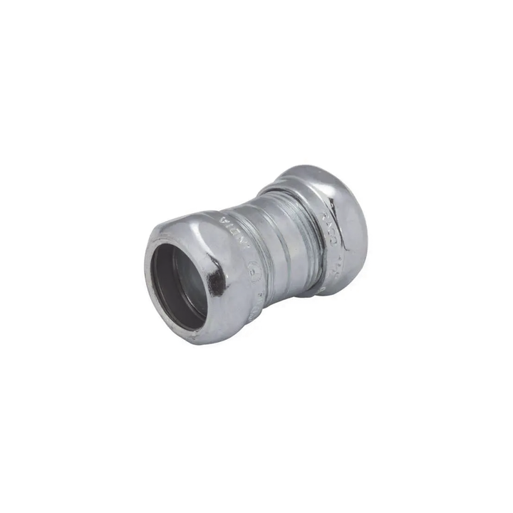 Cople Compresión de Acero Galvanizado para Pared Delgada de 1 1/4" .