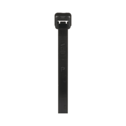Cincho de Nylon 6.6 de Bloqueo, 188 mm largo x 4.8mm ancho, Color Negro, Exterior Resistente a Rayos UV, Paquete de