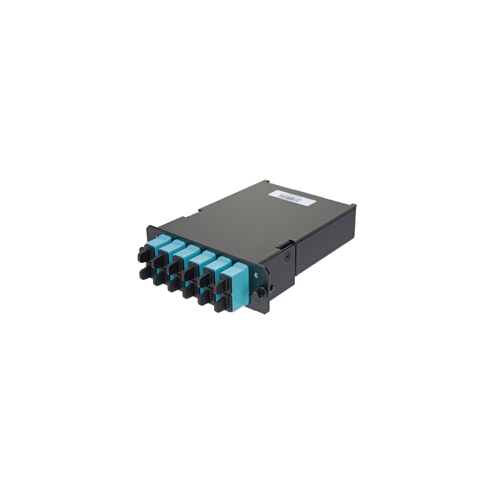 Placa Acopladora de Fibra Óptica FAP, Con 12 Pigtails y 6 Conectores SC Duplex (12 Fibras), Para Fibra Multimodo