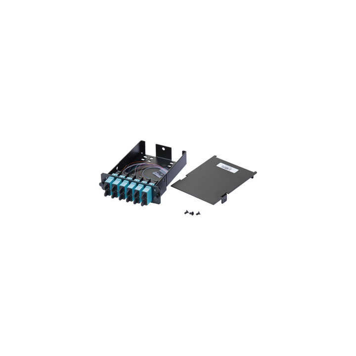 Placa Acopladora de Fibra Óptica FAP, Con 12 Pigtails y 6 Conectores SC Duplex (12 Fibras), Para Fibra Multimodo
