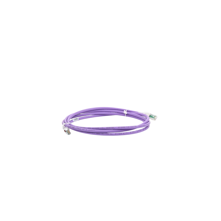 Patch Cord Z-MAX Cat6A S/FTP, CM/LS0H, 2.13 Metros (7 Pies), Color Violeta, Versión Bulk