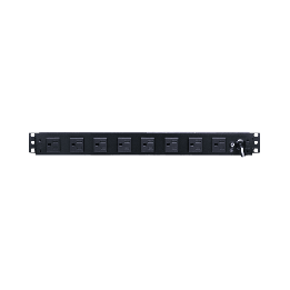 PDU Básico de Montaje en Rack, Con 10 Salidas NEMA 5-15R y Protección Contra Sobretensiones,  Enchufe de Entrada NEMA