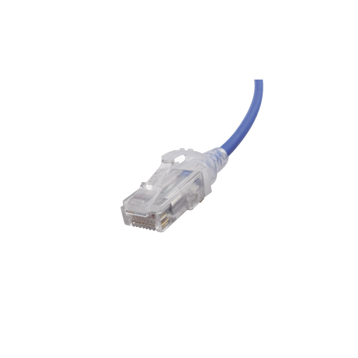 Patch Cord MC6 Modular Cat6 UTP, CM/LS0H, 1.52 Metros (5 Pies), Color Azul, Diámetro Reducido (28AWG)