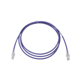 Patch Cord MC6 Modular Cat6 UTP, CM/LS0H, 2.13 Metros (7 Pies), Color Violeta, Versión Bulk (Sin Empaque Individual)
