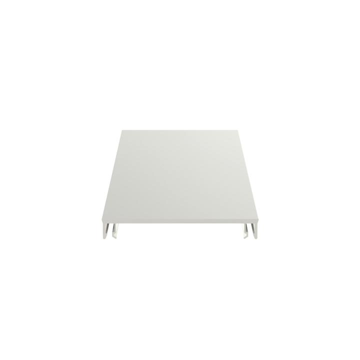 Cubierta para canaleta T-70, de PVC rígido, 70.1 x 9.1 x 2400 mm, Color Blanco Mate