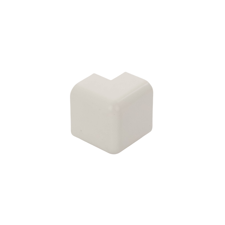 Esquinero exterior, para uso con canaleta LD10, material ABS, Color Blanco Mate