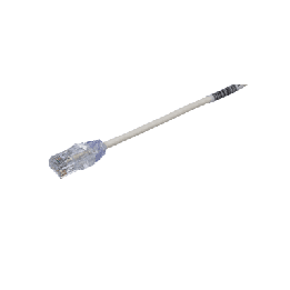Cable de Parcheo TX6, UTP Cat6, Diámetro Reducido (28AWG), Color Blanco Mate, 3.35 Metros (11 Pies)