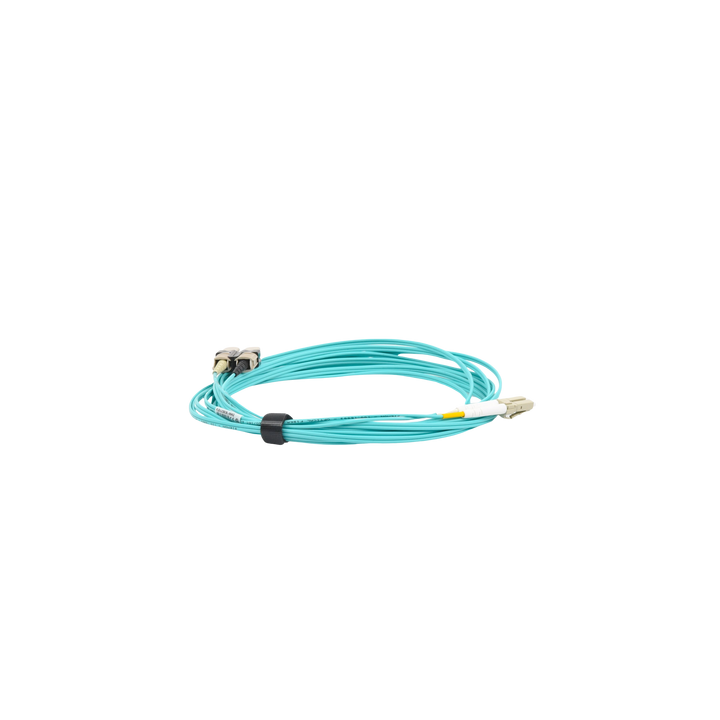 Jumper de Fibra Óptica Multimodo 50/125 XGLO OM3, LC-SC Duplex, OFNR, Color Aqua, 5 Metros (16.40 Pies)
