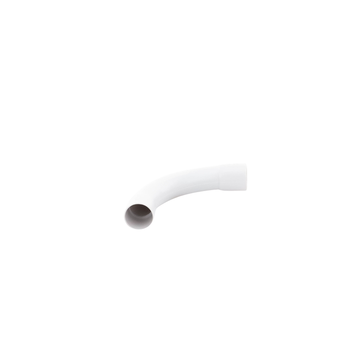 Curva de radio estrecho para tubería rígida, recomendado para cables de datos, PVC Auto-extinguible, de 25 mm