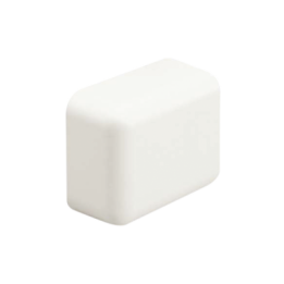 Tapa Final, para uso con canaleta LD5, material ABS, Color Blanco Mate