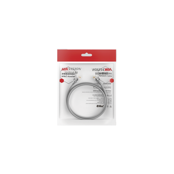 Cable de Parcheo (Patch Cord) / UTP / Cat. 6 (24 AWG) / 10 Metros (32.81 Pies) / Color Gris / Ideal para PoE+ / Interior