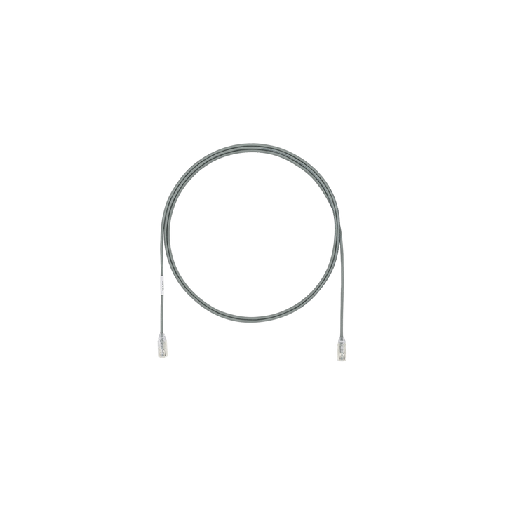 Cable de Parcheo TX6, UTP Cat6, Diámetro Reducido (28AWG), Color Gris, 1.5 Metros (4.92 Pies)