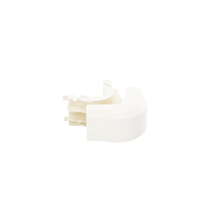 Esquinero exterior, para uso con canaleta T45, Material PVC Rígido, Color Blanco Mate