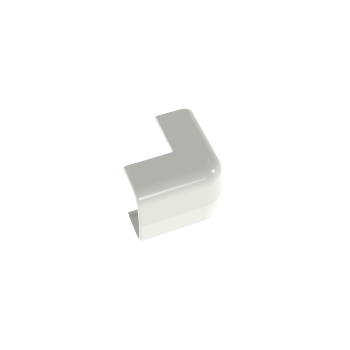 Esquinero exterior, para uso con canaleta LD5, material ABS, Color Blanco Mate