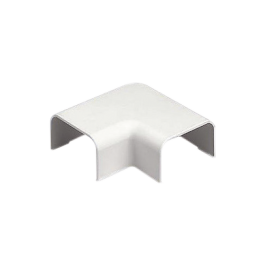 Conexión en ángulo recto "L", para uso con canaleta LD10, material ABS, Color Blanco Mate