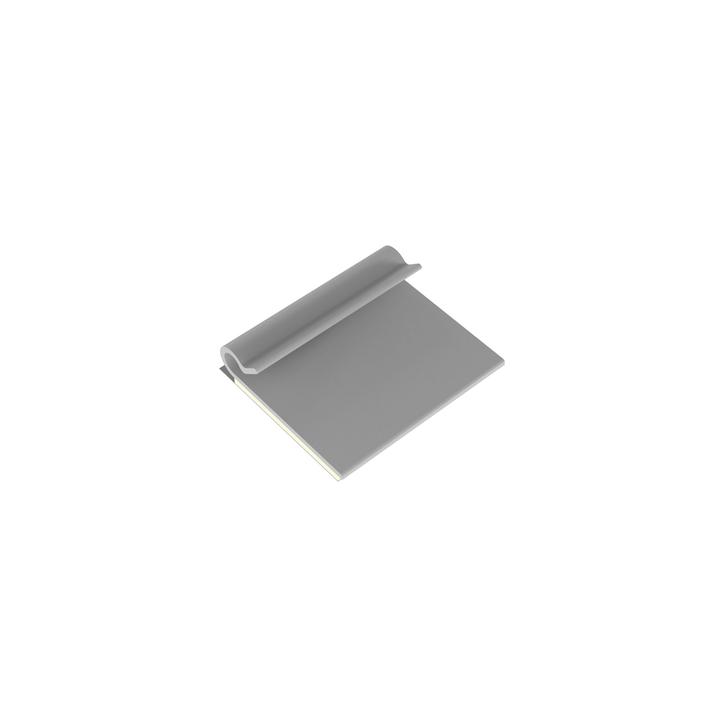 Clip Adhesivo Tipo J, Para Cables de Hasta 4.8 mm de Diámetro, Uso Interior, Color Gris, Paquete de 100pz