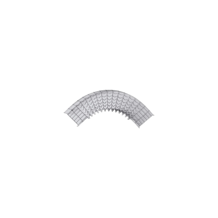 Curva Pre-Fabricada Horizontal de 90° con medidas de 54 mm de Peralte y 100 mm Ancho (54/100 mm)