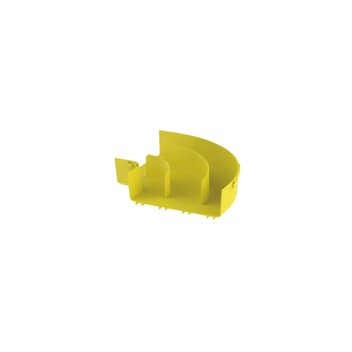 Ángulo Recto a 90º Horizontal, Para Canaletas FiberRunner™ 12X4, Color Amarillo