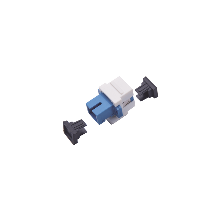 Acoplador Keystone de Fibra Óptica Monomodo SC/PC Simplex a SC/PC Simplex