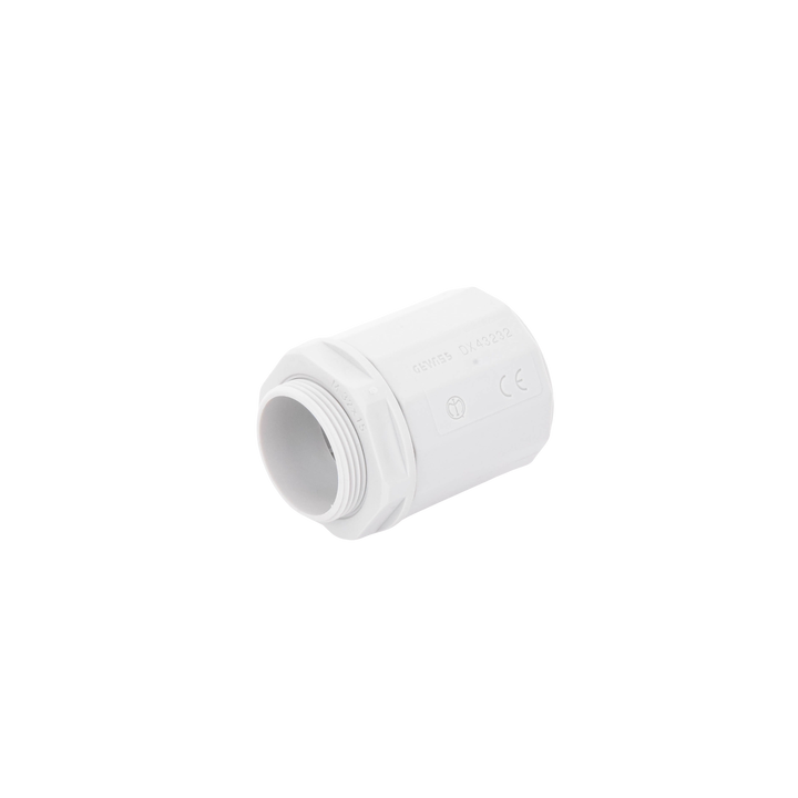 Conector de tubería rígida a caja (Racor), PVC Auto-extinguible, de 32 mm