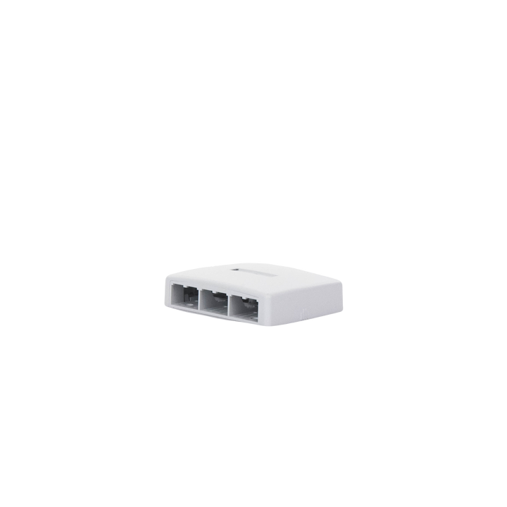 Caja de Montaje en Superficie, Para 6 Módulos Mini-Com, Color Blanco