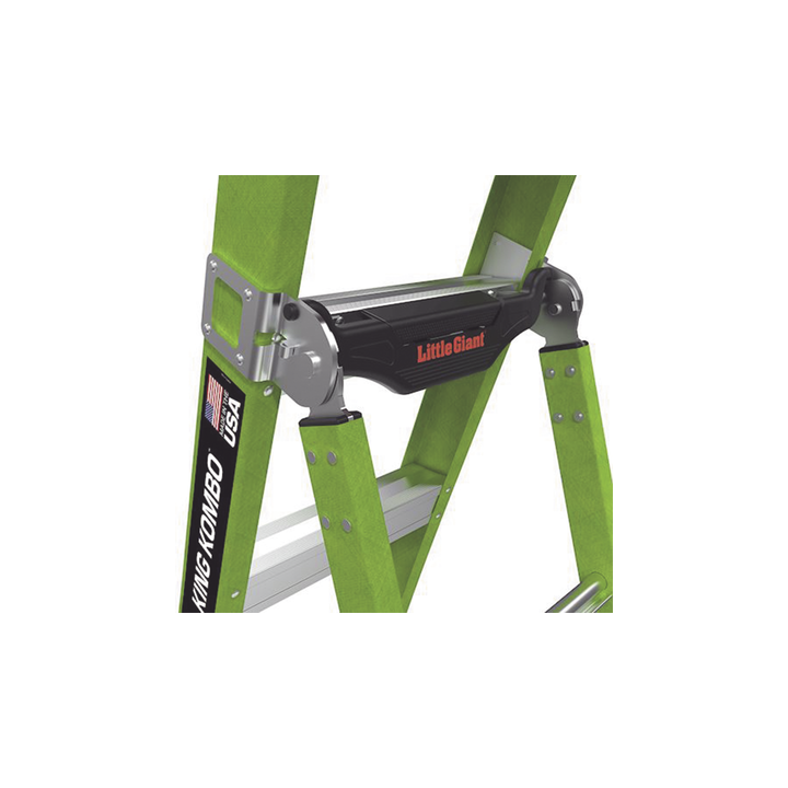 Escalera de Tijera 3 en 1 de 1.8 Metros, Fibra de Vidrio (SKU13906-001). Hecha en E.U.A. (Versión 2.0)