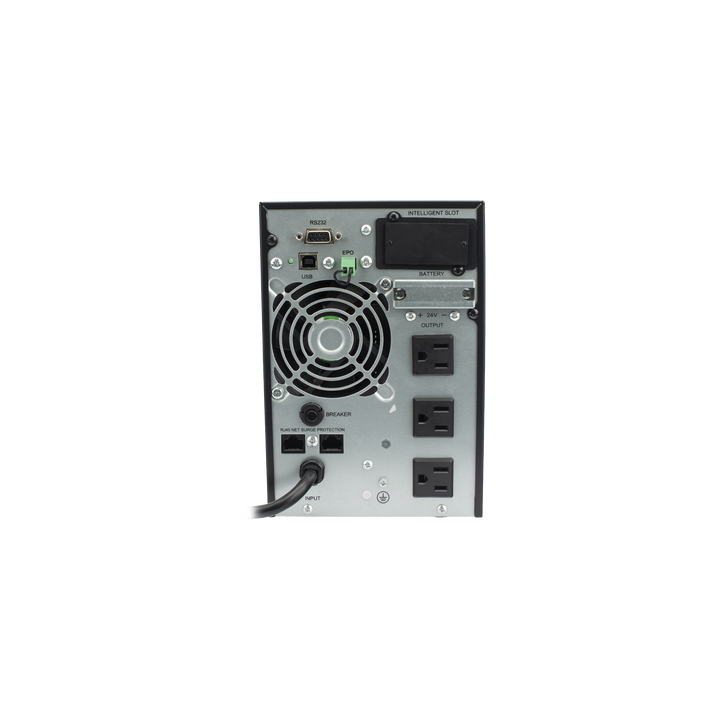 UPS 1000VA/900W  Online Doble Conversión /Pantalla LCD / 3 tomas 5-15R / Regulación de Voltaje / Protección RJ45