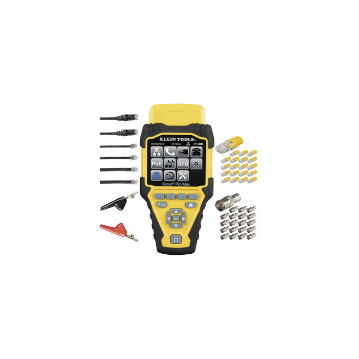 Juego de Probador de Cables de Red con Transmisores Remotos Scout? Pro Max. Detecta la Capacidad de la Red y las
