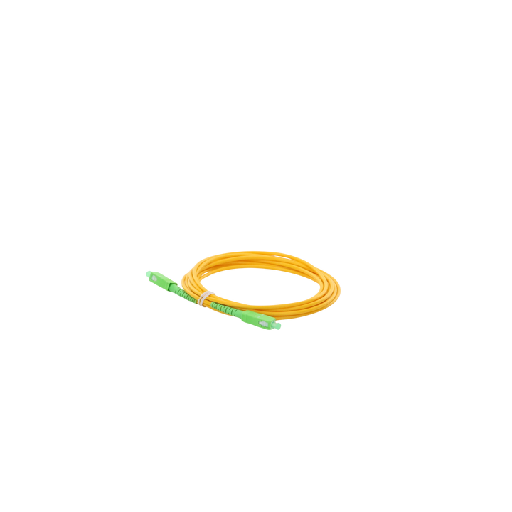 Jumper de Fibra Óptica Monomodo SC/APC-SC/APC Simplex de 2 Metros (6.56 Pies) 3mm