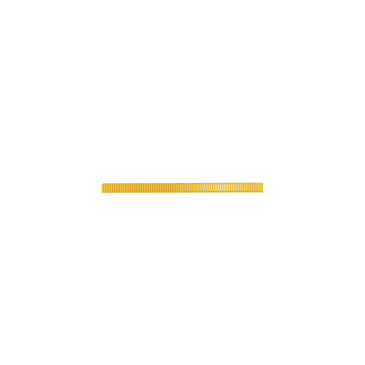 Canaleta Ranurada de PVC sin Tapa, Fiber-Duct™, 4 in de Ancho, 4 in de Alto y 1828.8 mm de Largo, Color Amarillo