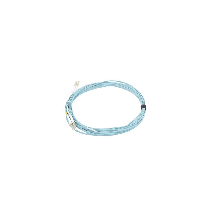Jumper de Fibra Óptica Multimodo 50/125 XGLO OM3, LC-LC Duplex, OFNR, Color Aqua, 7 Metros (22.97 Pies)