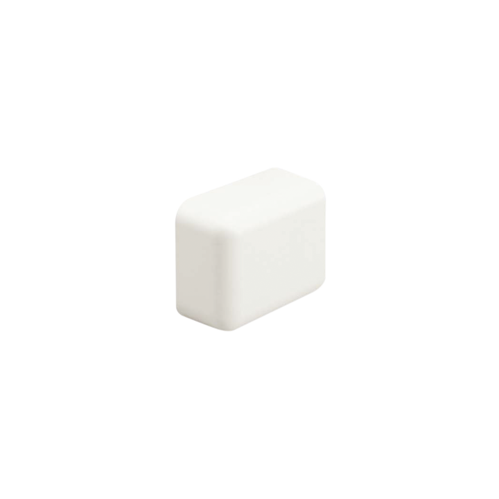 Tapa Final, para uso con canaleta LD3, material ABS, Color Blanco Mate