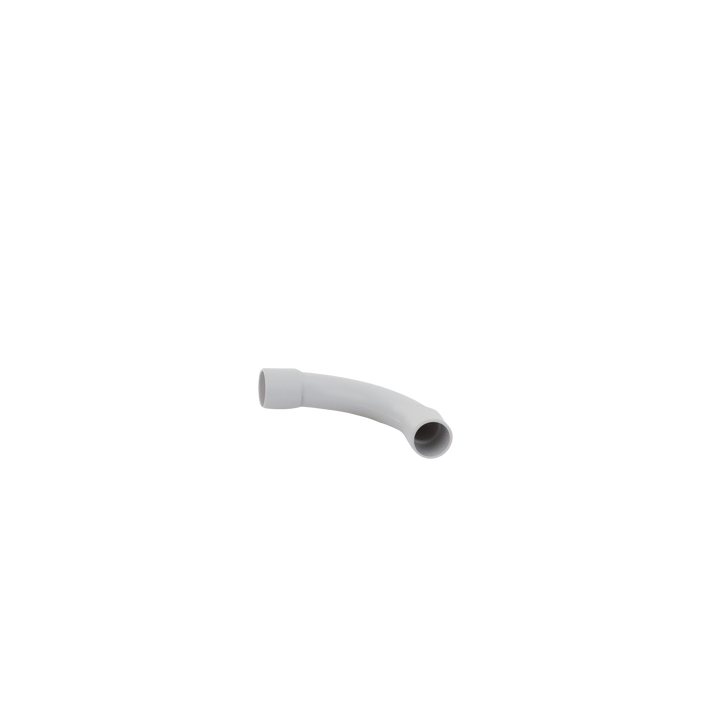 Curva de radio estrecho para tubería rígida, recomendado para cables de datos, PVC Auto-extinguible, de 16 mm