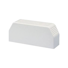 Tapa final, para uso con canaleta T70, Material PVC Rígido, Color Blanco Mate