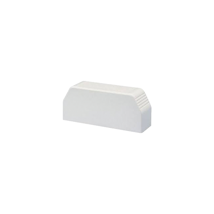 Tapa final, para uso con canaleta T70, Material PVC Rígido, Color Blanco Mate