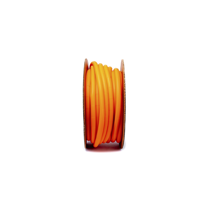 Tubo Corrugado Abierto para Protección de Cables, 1in (25.4 mm) de Diámetro, 30.5 m de Largo, Color Naranja