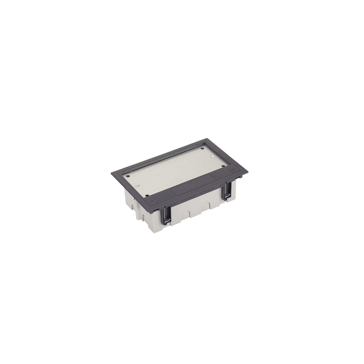 Caja Para Instalación en Pavimento para Voz, Datos o Contactos Eléctricos / Capacidad para 4 Módulos / Espacio