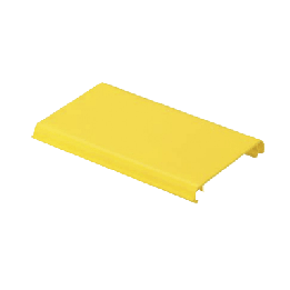 Tapa Con Bisagra a Presión Para Canaleta FiberRunner™ FR4X4YL10, de PVC Rígido, Color Amarillo, 3 m de Largo
