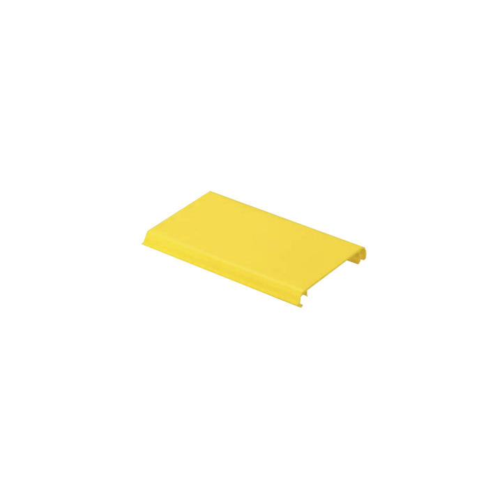 Tapa Con Bisagra a Presión Para Canaleta FiberRunner™ FR4X4YL10, de PVC Rígido, Color Amarillo, 3 m de Largo