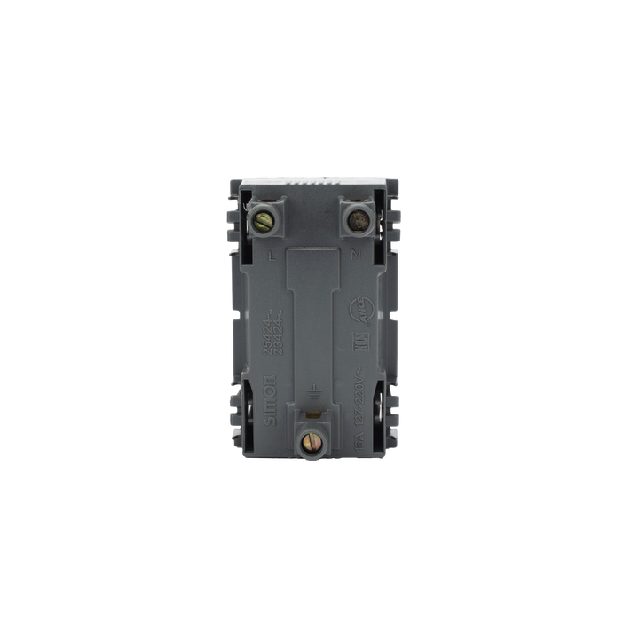 Módulo Dúplex de Contactos Eléctricos 10A 127V Color Blanco / Compatible con Cajas para Pavimento SM-CPAV-2 y