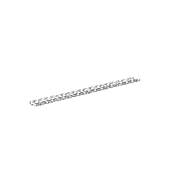 Charola Wire Basket de 8 in (203 mm) de Ancho, 2 in (50 mm) de Alto, 3 m de Largo, Hasta 187 Cables Cat6, Color Negro