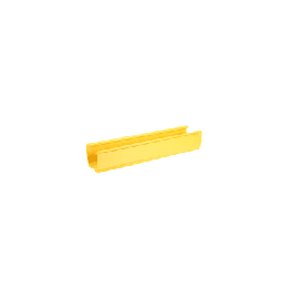 Canaleta FiberRunner™ 4X4, de PVC Rígido, Color Amarillo, 3 m de Largo