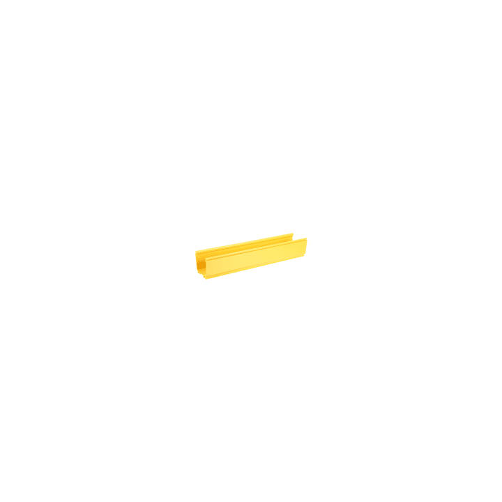 Canaleta FiberRunner™ 4X4, de PVC Rígido, Color Amarillo, 3 m de Largo