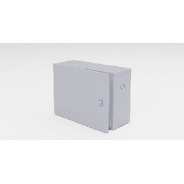 Gabinete para instalación de 1 Batería , Fabricado en Lámina Galvanizada, Accesorios para poste (No incluidos)