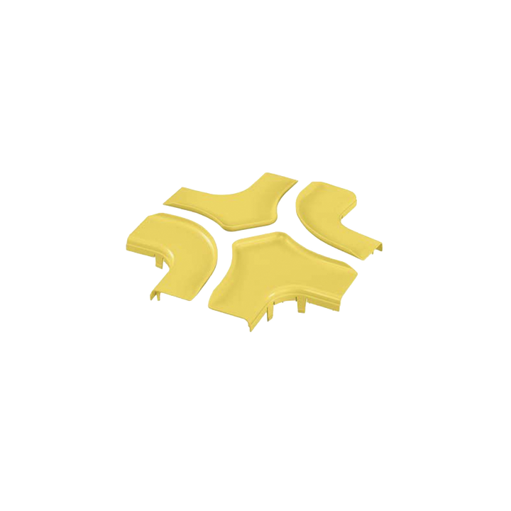 Tapa Para Accesorio de 4 Vías Horizontal FRFWC6X4LYL, Para Canaletas FiberRunner™ 6X4, Color Amarillo